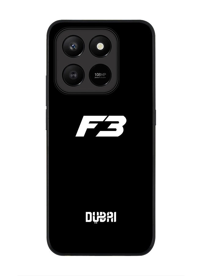 For Honor X7d 4G / X7d 5G / 400 Smart Case,Slim fit Camera Protection, Shockproof Thin Phone cover  -  Faz3 Dubai Black